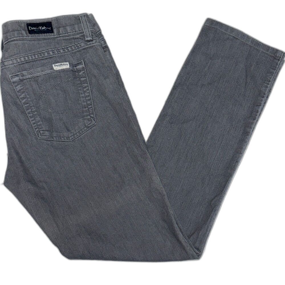 David Kahn Jeanswear Gray Straight Leg Jeans